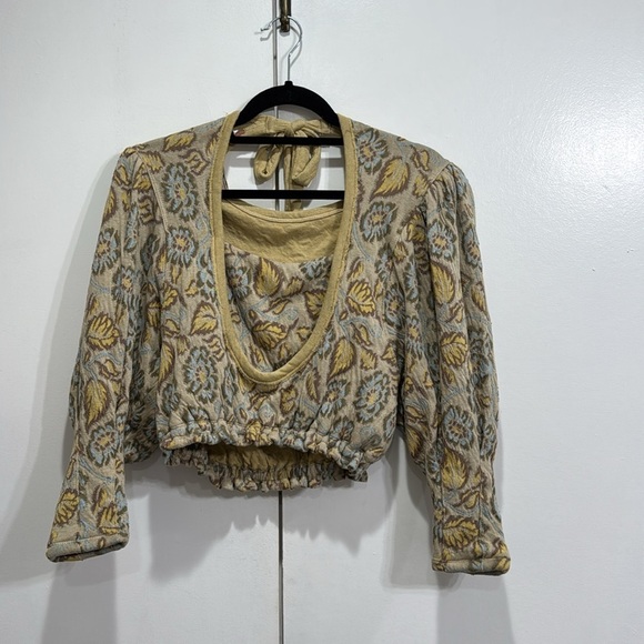 Free People No Ordinary Top Oatmeal Combo Size XS - Picture 3 of 5